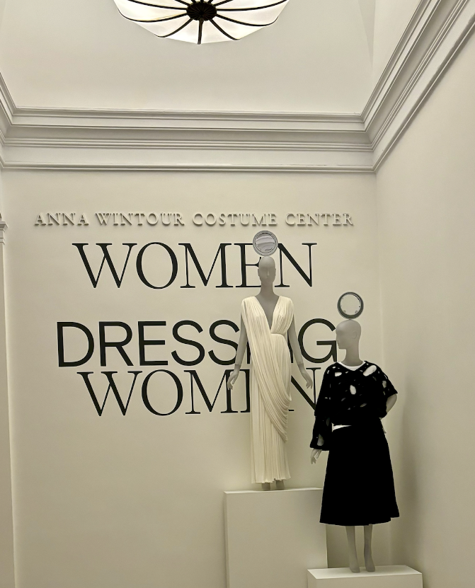 The Anna Wintour Costume Center hosts an annual exhibition each year. This year, Women Dressing Women features the work of over seventy womenswear designers.
